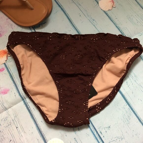 NEWPORT NEWS Crocheted Brown Bikini (NWT) - Picture 1 of 4